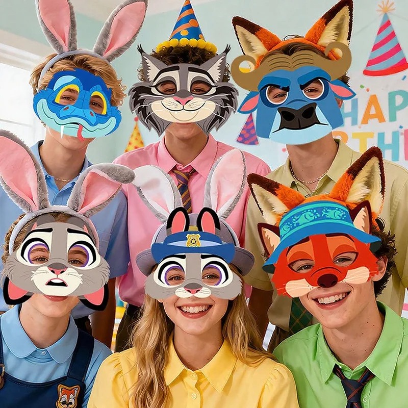 Набор из 12 масок Dsn Figure Z – обзор и цена Zootopia Party Games