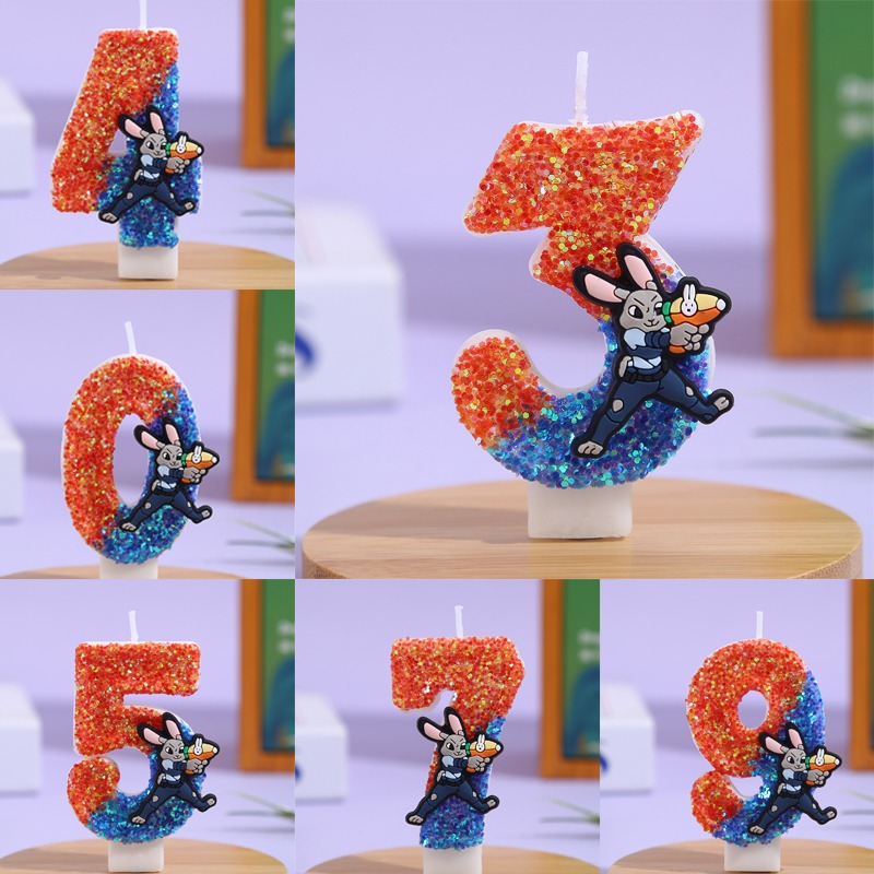 3D-свечи для торта с цифрами 0 – обзор и цена Zootopia Party Games